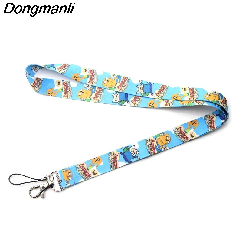 

DMLSKY Adventure Time cute Lanyard Key Strap for Phone Autism Cartoon Lanyards ID Badge with Key Ring Holder M2363