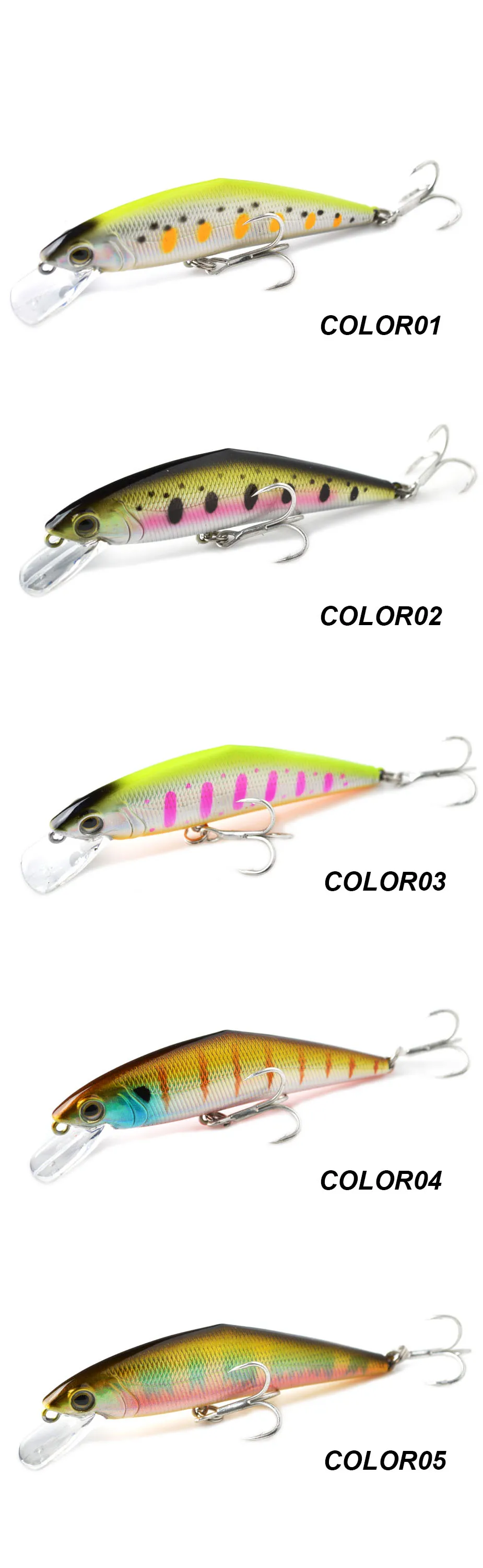 TOMA 85F Minnow Fishing Lure 85mm 15g Floating Hard Baits Iscas Artificial Minnow Wobbler Bass Pike Bait Fishing Tackle