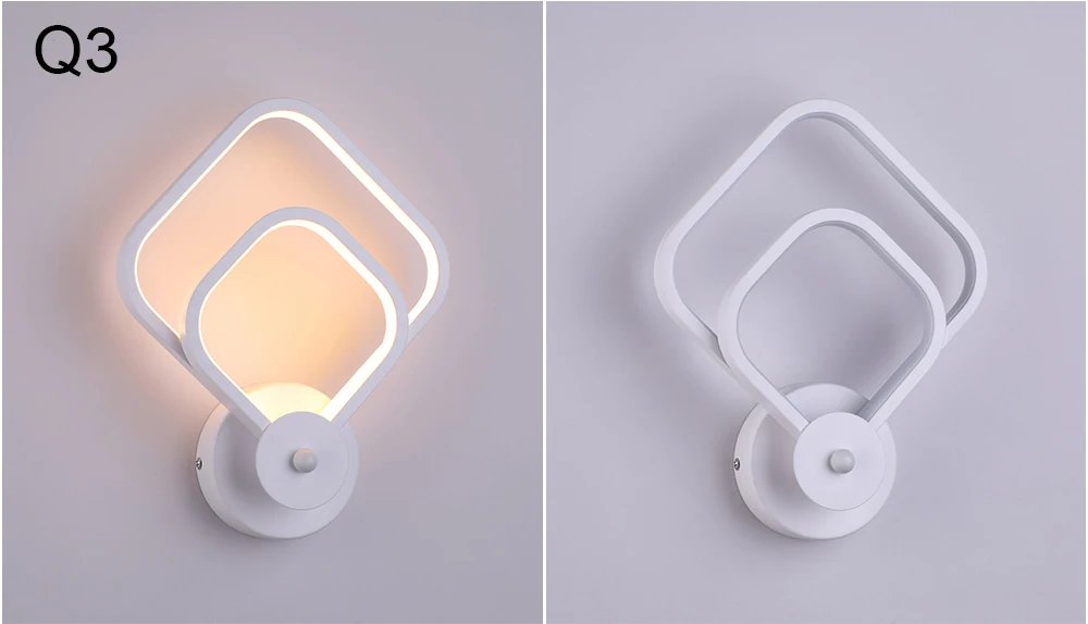 Светодиодный настенный светильник в скандинавском стиле, светодиодный настенный светильник для спальни, настенный светильник для гостиной, домашние лампы, теплый белый светильник, холодный белый светильник