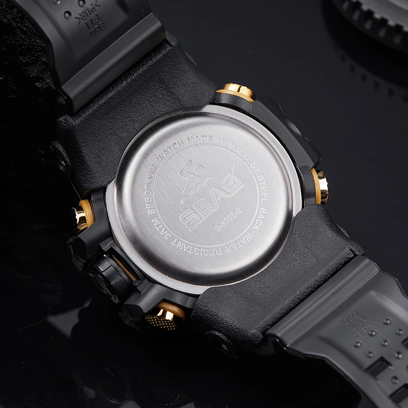 Для мужчин спортивные часы Марка светодио дный Дисплей Плавание часы Для Мужчин's светодио дный цифровой аналоговый электронный Кварцевые наручные часы 30 м Водонепроницаемый мужской часы