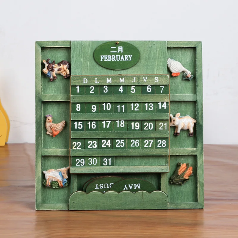 New Designer Wooden Calendar Decoration Calendar With