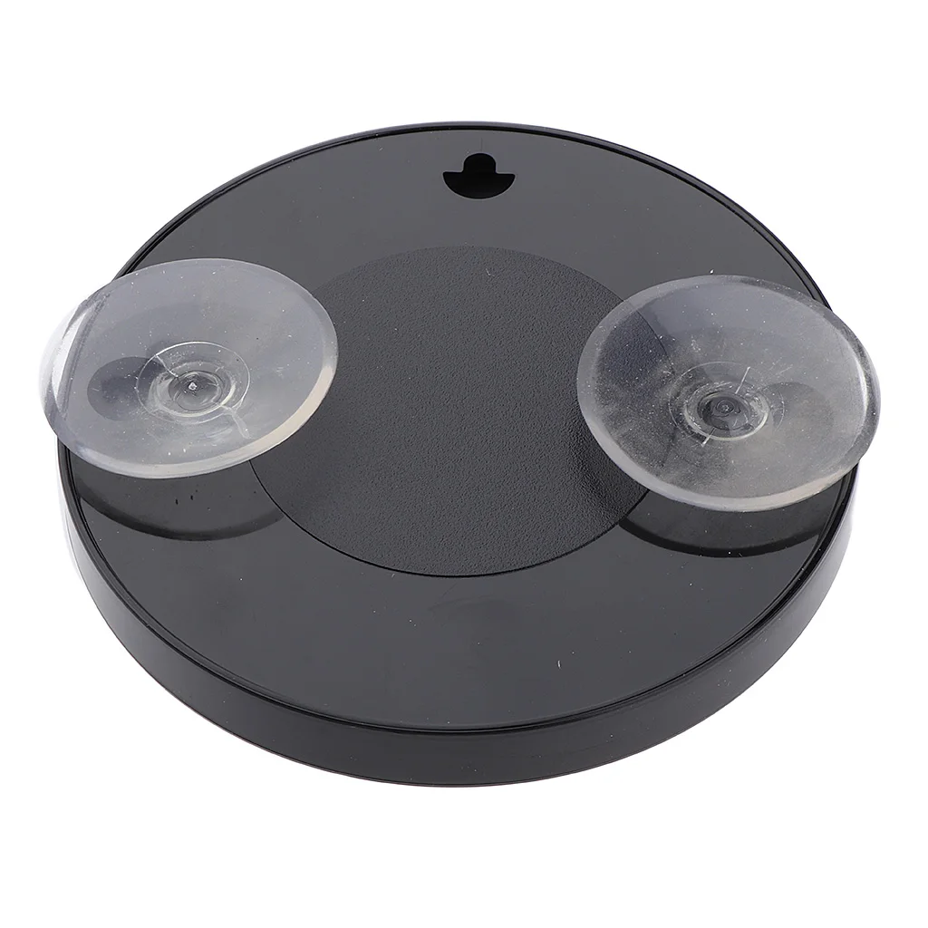2x Black Travel Wall Mount Suction Mirror 10X Magnifying Makeup Cosmetic Bedroom Mirrors with 2 Suction Cups