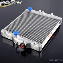 2 Ряд Алюминиевый Гонки Радиатор Для 92-00 CIVIC EJ/EK/DEL SOL D15 D16 SOHC