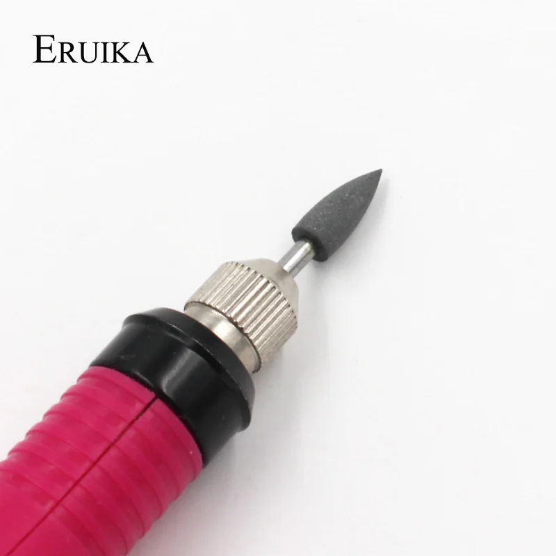 ERUIKA, 1 шт., резиновые силиконовые сверла для ногтей с цилиндрической головкой, гибкий полировщик, машинка для маникюра, аксессуары для маникюра, пилочки, инструменты для полировки