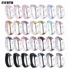 4 шт. для Xiaomi mi ремешок 4 силиконовый ремешок mi band 4 цветной ремешок наручный браслет для часов для mi band 3 Аксессуары