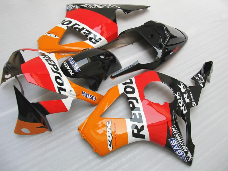 Мотоцикл обтекатель комплект для Honda CBR954RR 02 03 красный orange черный Обтекатели для кузова Комплект CBR954RR 2002 2003 BM41