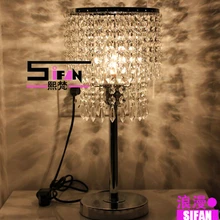 Цветные кристаллы бусины led Настольная лампа из нержавеющей стали K9 с украшением в виде кристаллов светодиодные лампы E27led свет блеск света настольные лампы