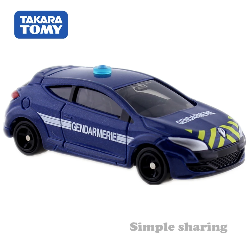 Takara Tomy Tomica No.44 MEGANE RENAULT Sport gendamery 1:67 литая Игрушечная модель автомобиля