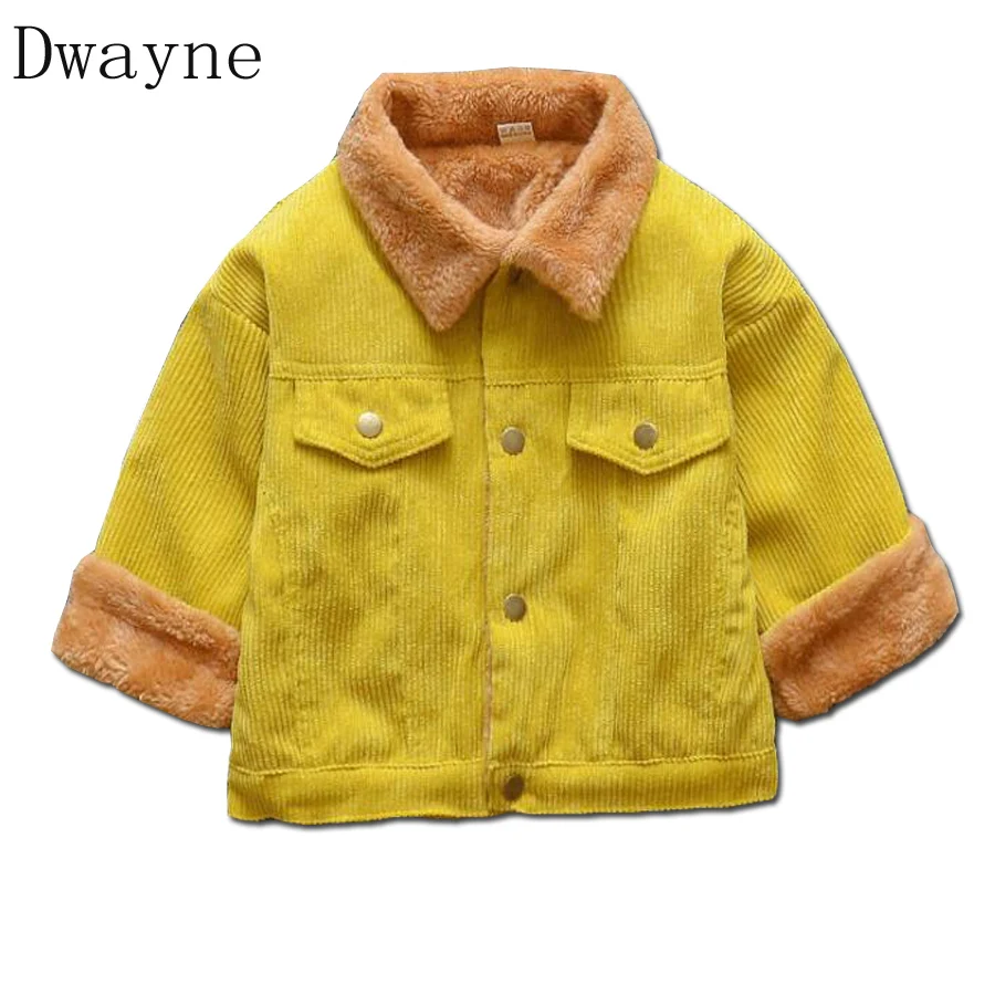 Winter 2018 New Baby Boys Coat Spring Corduroy Jacket Infant Toddler