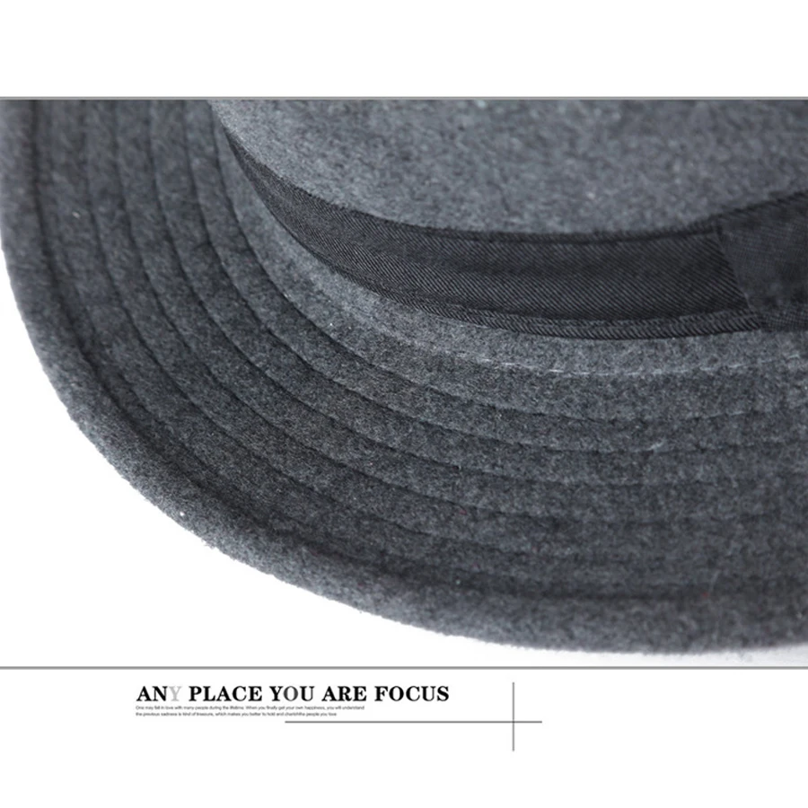 VERIDICAL осень зима Солнцезащитная шляпа женская мужская фетровая шляпа Классическая С Широкими Полями Фетровая флоппи-шляпа Имитация шерсти