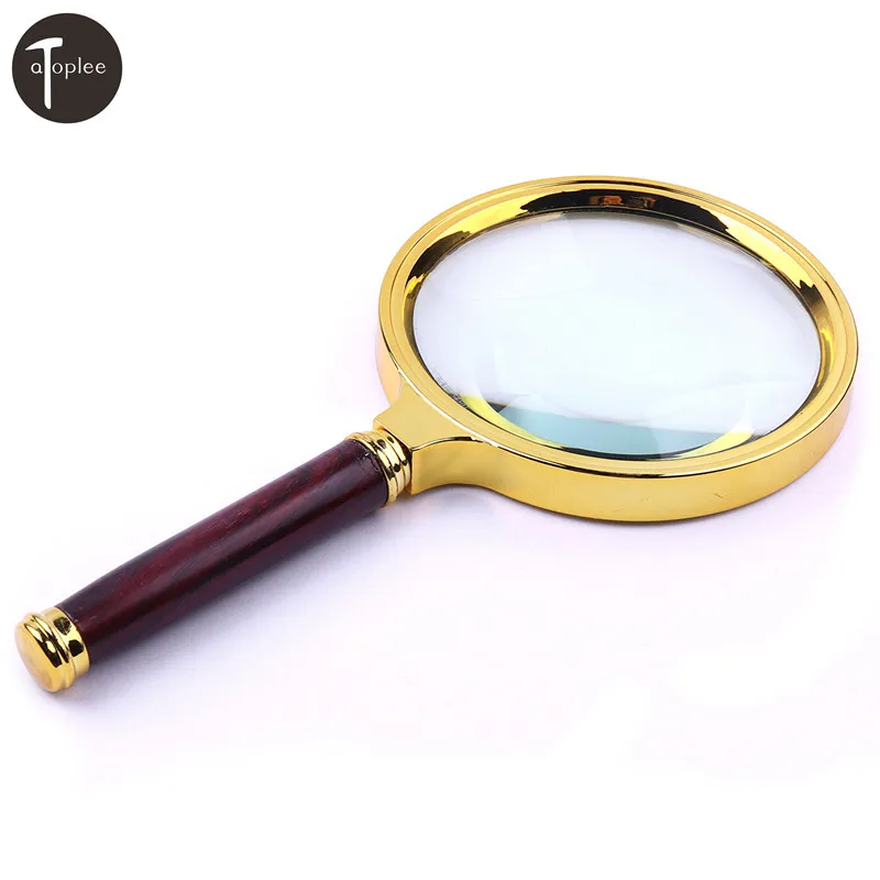 Portable 10X 90mm Lens Magnifying Glass Handheld High Definition Eye