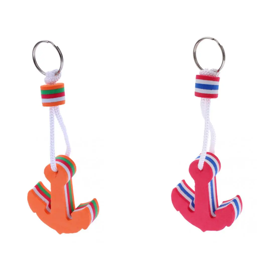 

1 Pcs Anchor Shaped Foam Floating Key Chain Key Ring for Boating Kayaking Canoeing Surfing and Swimming Keyrings Watersport
