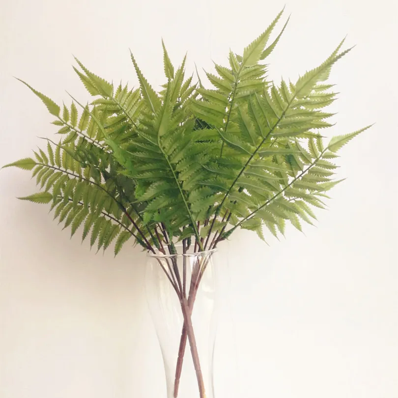 20p Phoenix Tail Fern Leaf Bunch Artificial Real Touch Feeling Ferns
