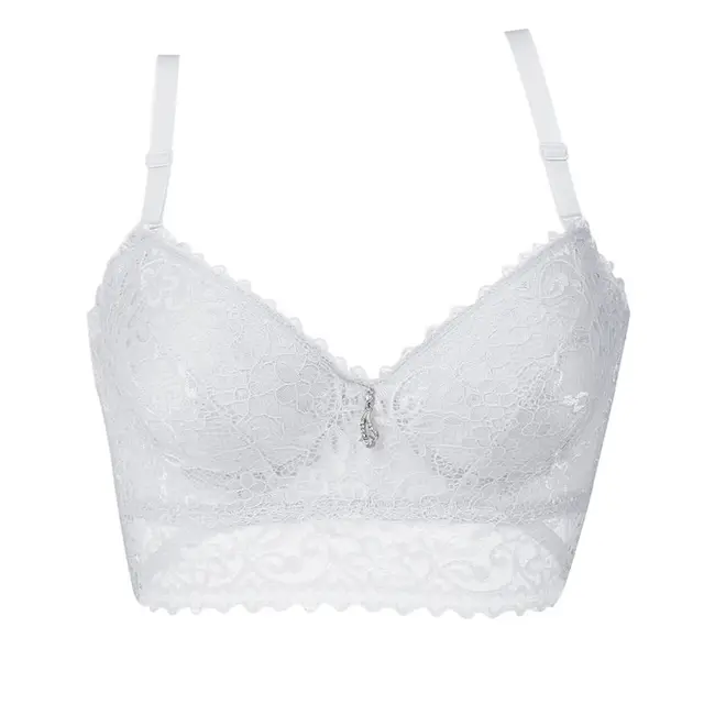 Push Up Bra Women Lace Brassiere Unlined Lingerie Transparent Intimates ...