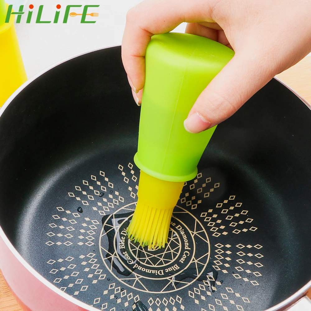

HILIFE BBQ Tools for Barbecue Cooking Baking Pancake Storage Bottles Silicone Oil Bottle with Brush Kitchen Accessories