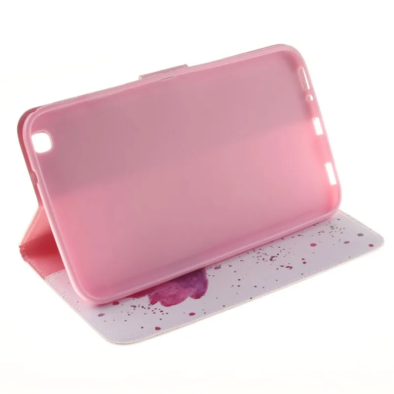 Stand Flip Wallet Case For Samsung Galaxy Tab 3 8.0 inch Cases SM T310 T311 T315 Tablet Back Cover Stand Two Sides Painted Bag (26)