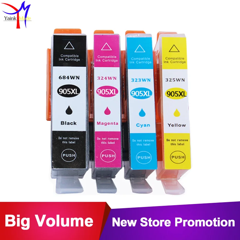 4PK Compatible for HP 905 909 Ink Cartridge for HP Officejet Pro 6950