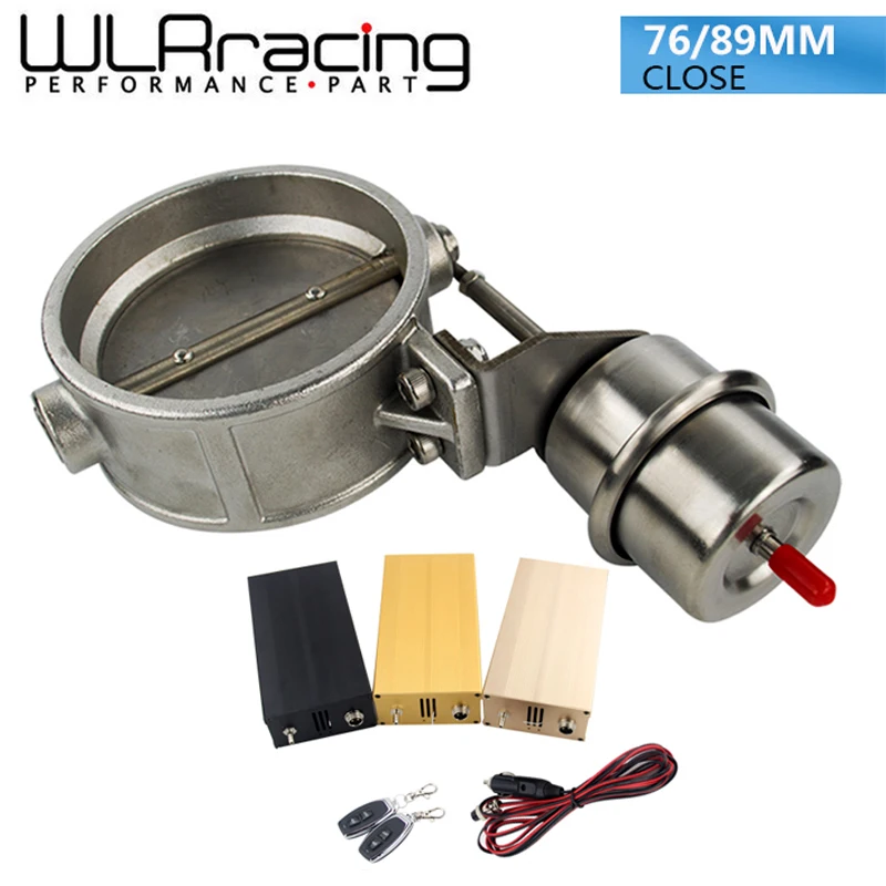 

WLR-NEW vacuum Activated Exhaust Cutout 3'' 76MM or 3.5" 89MM Close Style with Wireless Remote Controller Set WLR-ECV04/05+ACC