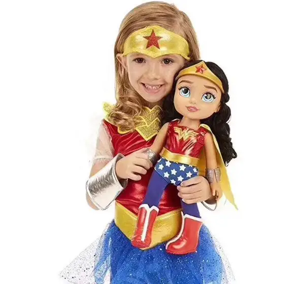 Новинка, оригинальные игрушки DC Wonder Woman, фигурки летучей мыши для девочек, супер милые куклы, ПВХ, Коллекционная модель, игрушки для детей, подарки