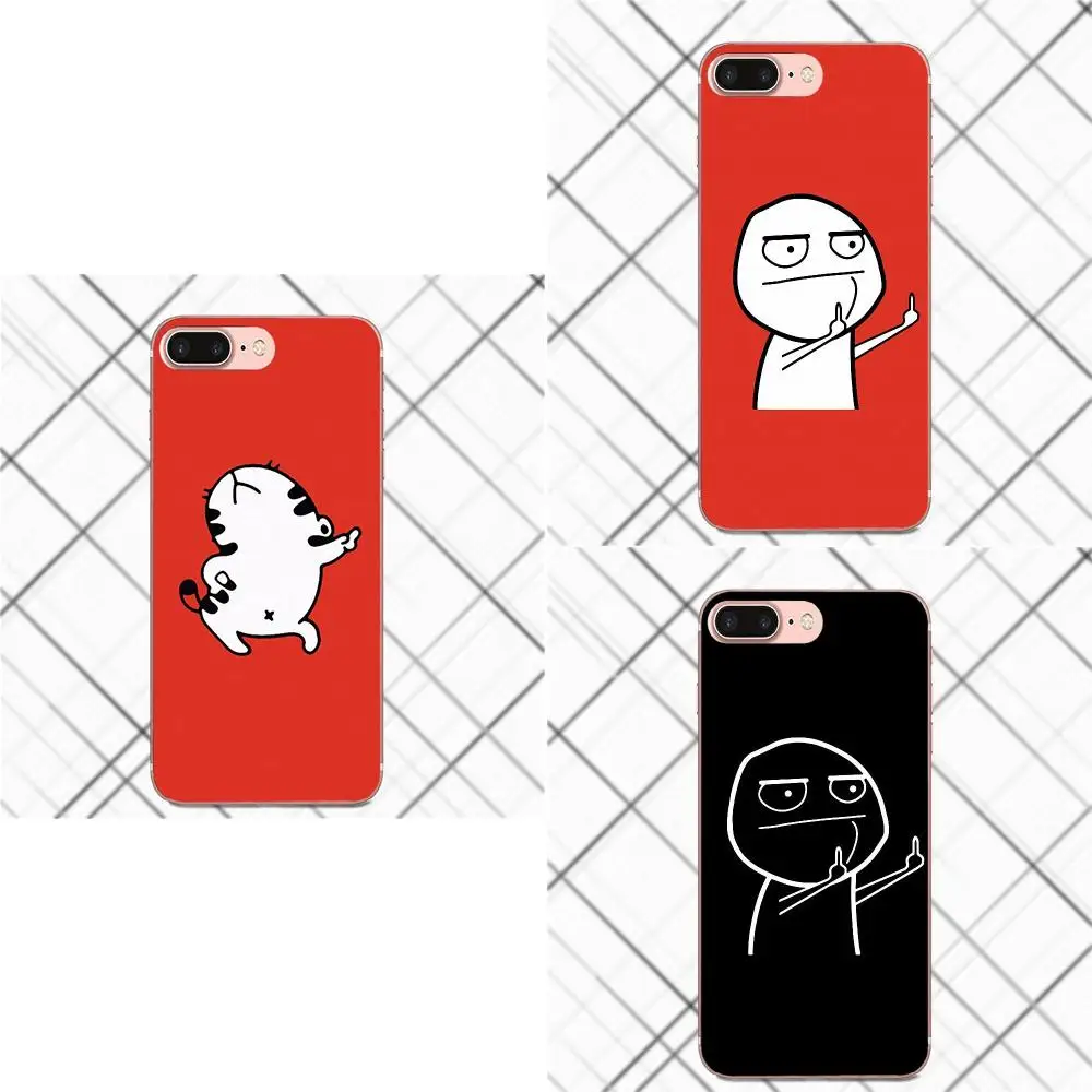 

Funny Cartoon Cat Middle Finger TPU Cases Cover For Xiaomi Mi6 Mi 6 A1 Max Mix 2 5X 6X Redmi Note 5 5A 4X 4A A4 4 3 Plus Pro