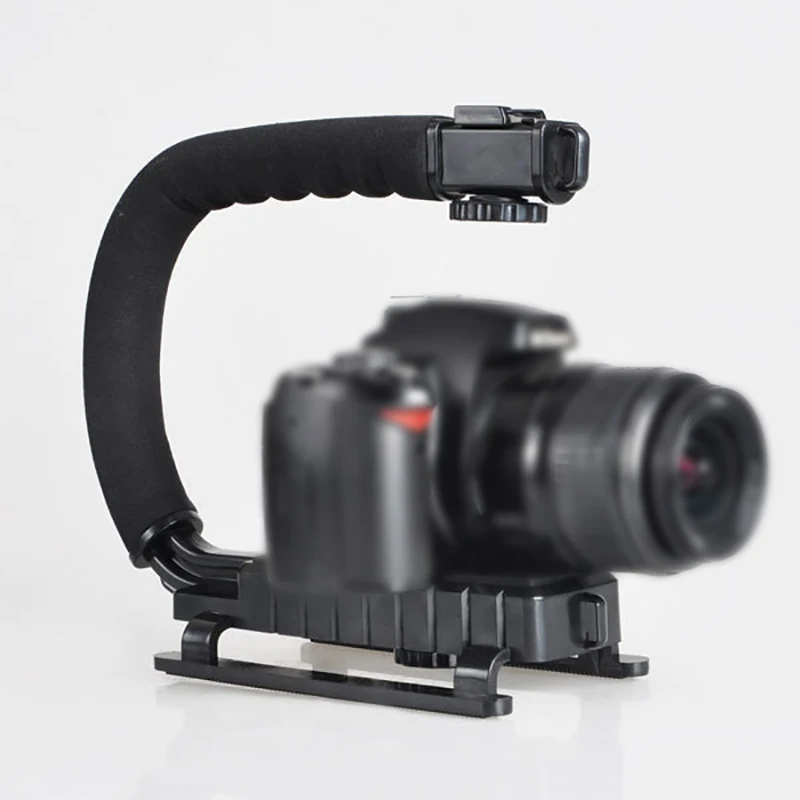 Camera flash Bracket holder Steady Grip Video Handle Handheld