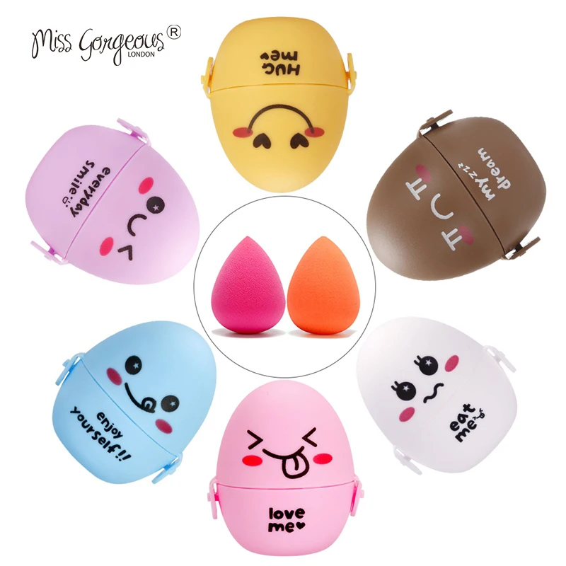 

Miss Gorgeous Grow Bigger in Water Makeup Sponge Face Cosmetic Puff Display Stand Make Up Blender Foundation Sponges Egg Holder