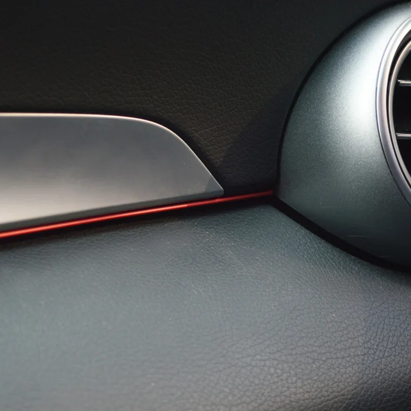 Красная центральная консоль со-пилот отделка полосы для Mercedes Benz C Class W205 GLC X205- LHD алюминиевый сплав