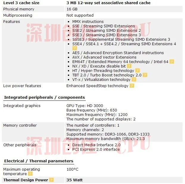 Процессор Intel Core i5, мобильный процессор, I5-2430M, 2,4 ГГц, L3 3M, двухъядерный разъем G2/rPGA988B, разбитые кусочки i5 2430M