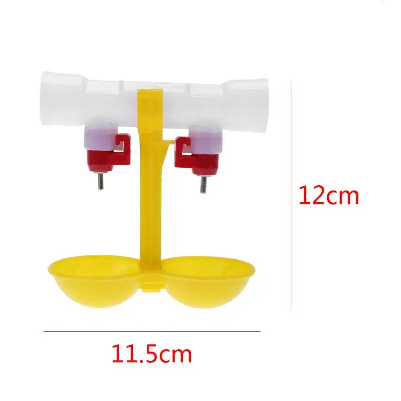 Двойная куриная подвесная чашка соска поилки курица поилка птица перепелиная голубь поилка для птицы 12x11,5 см