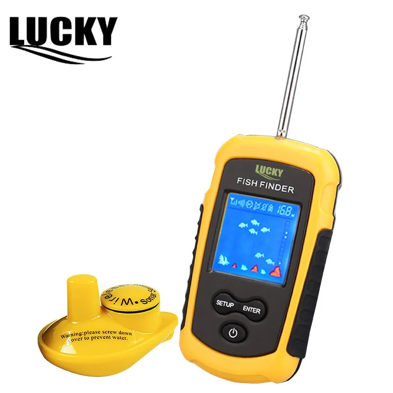Lucky Рыбалка искатель FFCW1108-1 Беспроводной режим сонар для использования на глубине