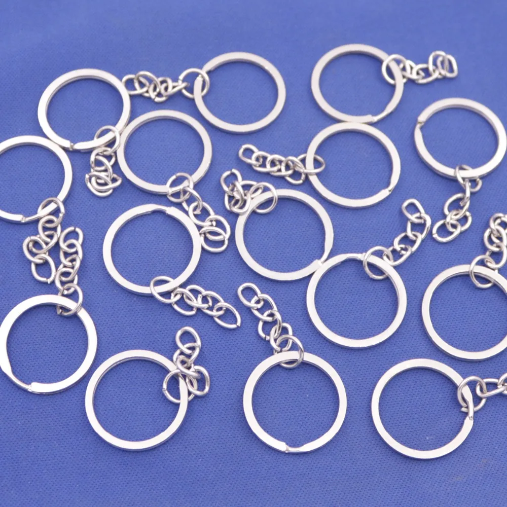 

Bulk Lot 100PCS 25mm Iron Circle Alloy Chain For Key Chains DIY