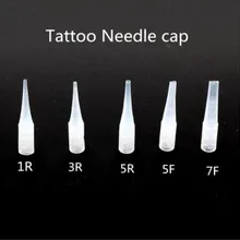 100 шт маленький Размеры иглы шапки татуаж Иглы для швейной машины Временные татуировки шапки 1R, 3R, 5R, 5F, 7F