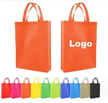 

(1000pcs/lot) customized eco reusable non woven bag with LOGO printing,size 40x35x10cm