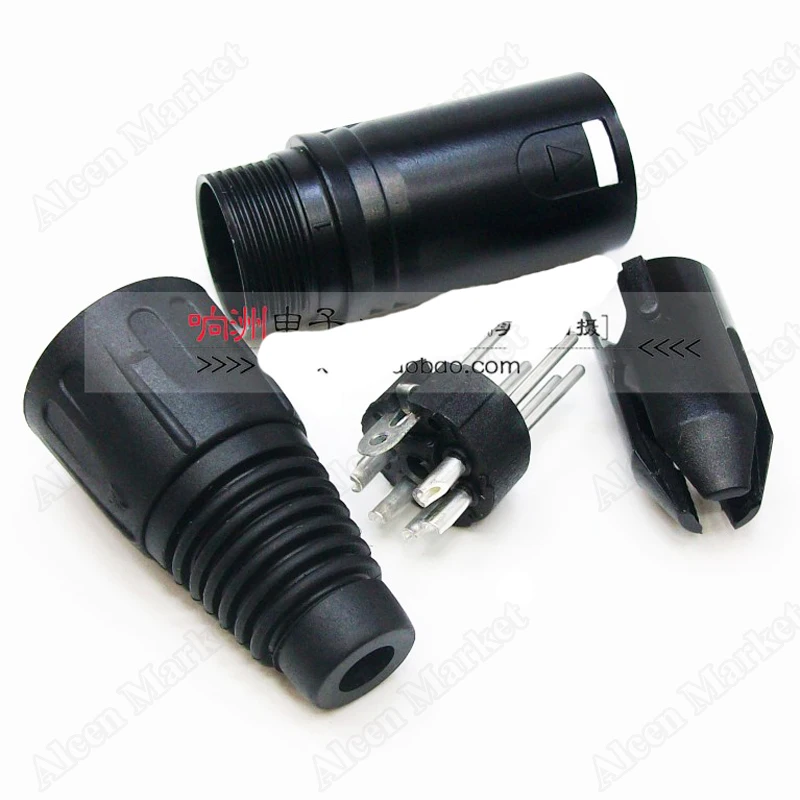 50 шт./лот 5Pin XLR Мужской Женский Разъем медные булавки Серебряная консоль