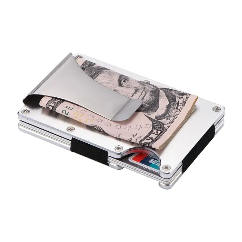 Мини бумажник на кнопке магнитный зажим Ультратонкий карманный зажим Чехол для кредитных карт мини кошелек мужской высококачественный