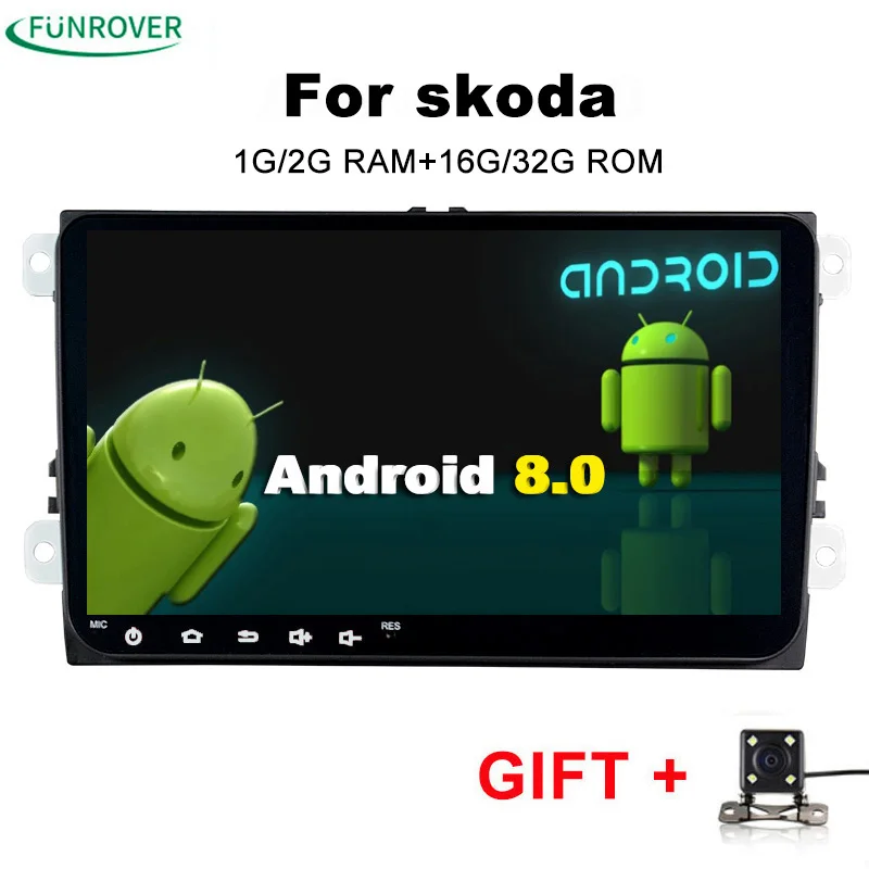 2018 Sale For Skoda octavia Android 2 Din font b Car b font Dvd Gps Multimedia