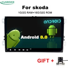 2018 Sale For Skoda octavia Android 2 Din font b Car b font Dvd Gps Multimedia