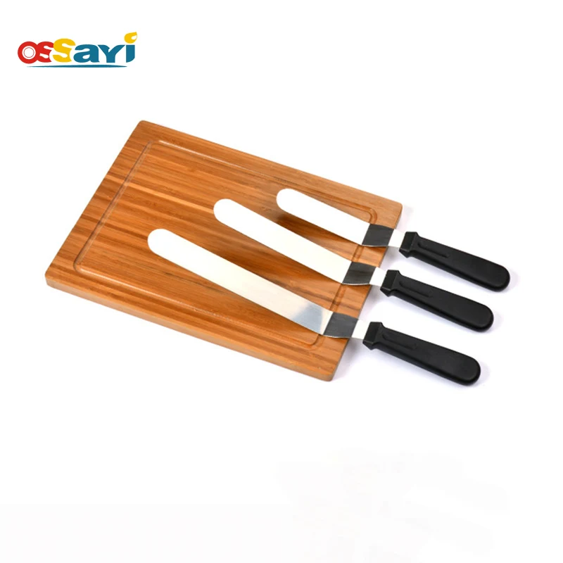 Cream Cake Spatula Three Different Sizes PP Handle Stainless Steel