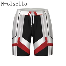 N-olsollo новые летние стили для мужской одежды 3D принт фильм Мультфильм комикс шорты для бега галстук Талия повседневные шорты Уличная