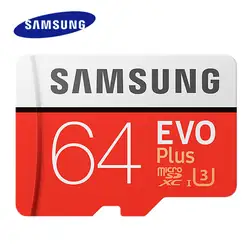 SAMSUNG Micro SD карты памяти 64 Гб 128 256 SDXC класс EVO Plus 32 Class 10 C10 UHS TF карта модуль памяти Transflash Microsd