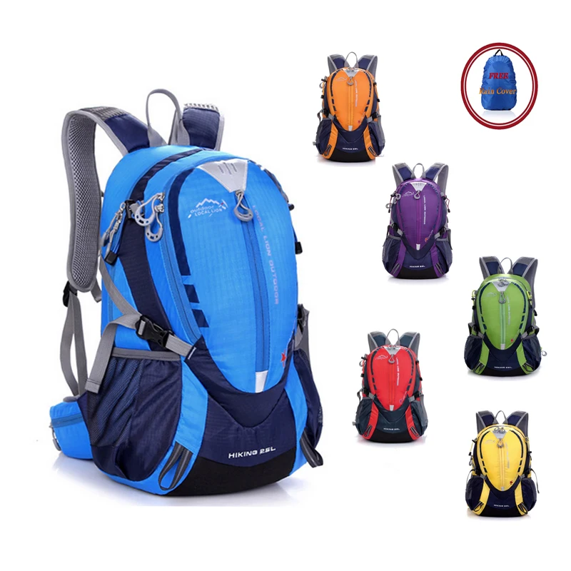 

25L Waterproof Nylon outdoor bags Mountaineering Backpack Outdoor Bicycle Backpack Camping Backpacks Sports Rucksacks Packsack