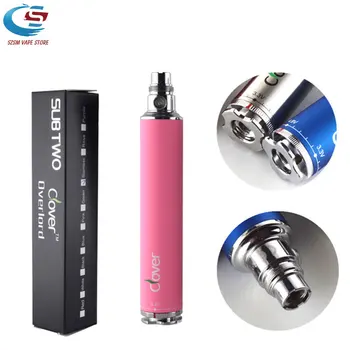 

SubTwo Clover Overlord 2600mah 3.3v-4.8v Variable Voltage Electronic cigarette Battery Ego Thread e cigarette Battery vape pen