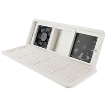 Ventilador de ventilação para rv, ventilador de escape branco camper 12v para caravana