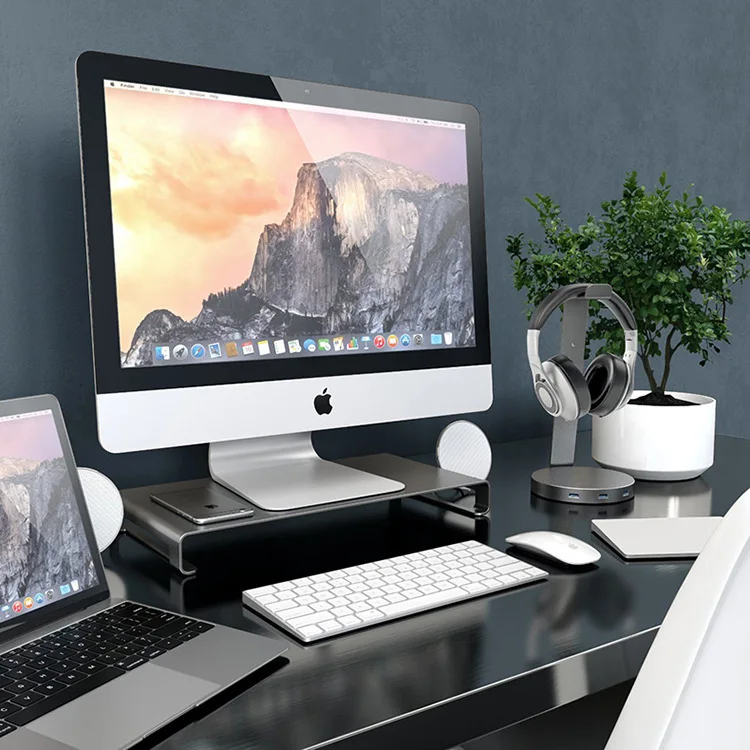 Apple desktop. Монитор для компа эпл. Эппл компьютер. Satechi Aluminum Monitor Stand. Ноутбук Аппле монитор.