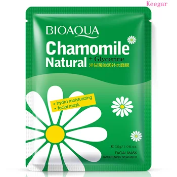 

10Pcs Bioaqua Chamomile Facial Mask Moisturizing Oil Control Face Mask Oil-control Brighten Wrapped Mask Skin Care