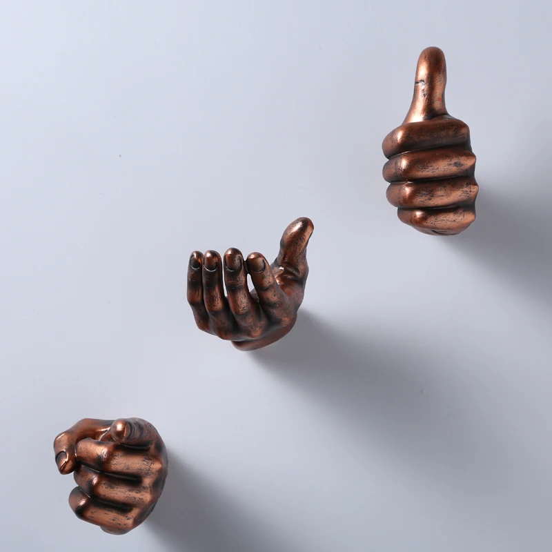 

Finger shape craft sculpture/European retro creative finger wall decoration wall mural bar cafe room personality pendant crafts