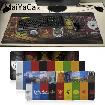 

MaiYaCa Your Own Mats Game of Thrones logo Unique Desktop Pad Game Mousepad computer player Keyboard table Mat gamer mousepad