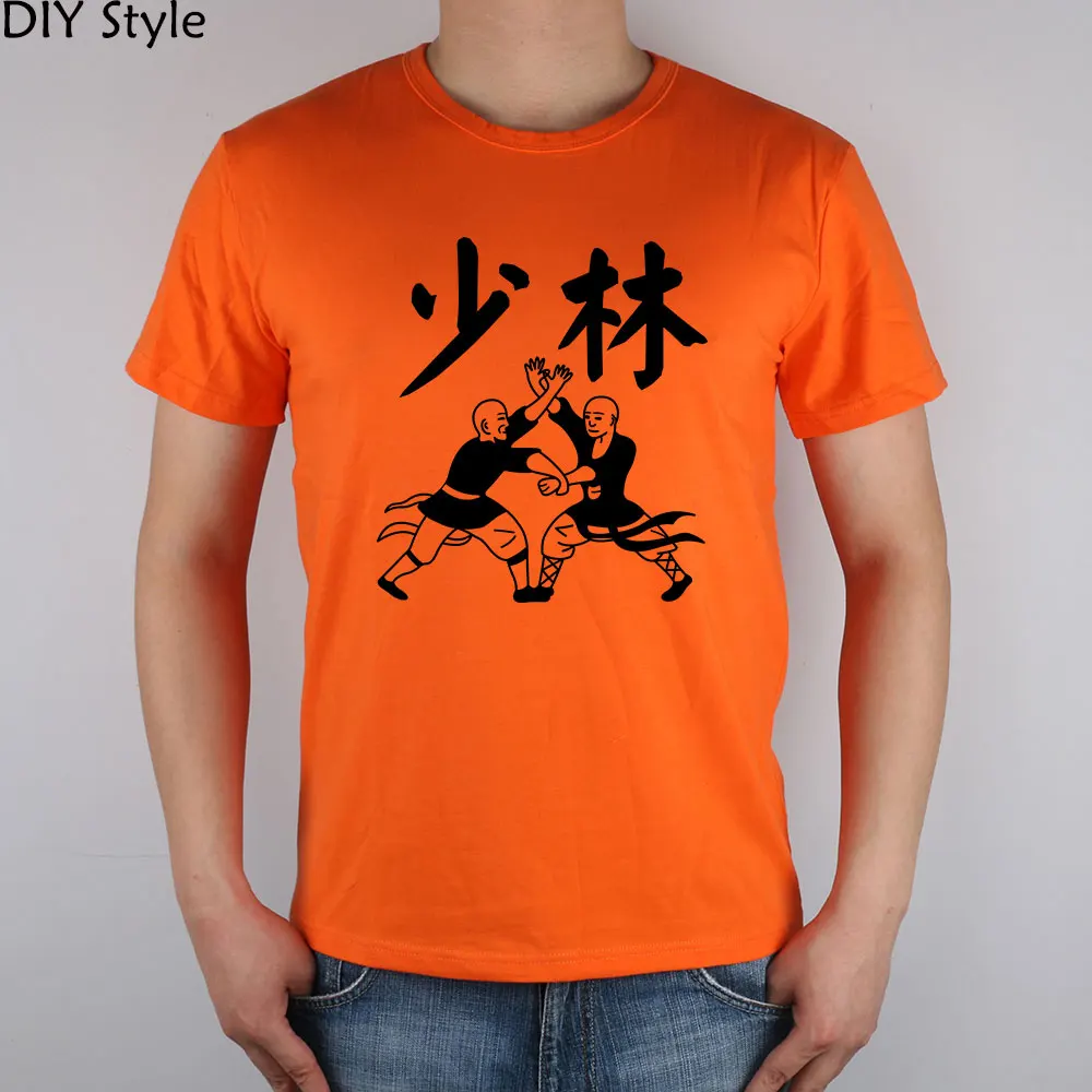 Шаолинь кунг-фу Китай Футболка Топ из лайкры и хлопка Для мужчин футболка новый Дизайн высокое качество
