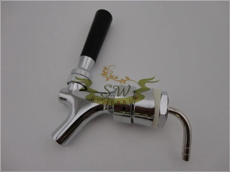 Draft Beer tap,homebrew Beer kegging tap,Faucet chrome plating with plastic handle (2)