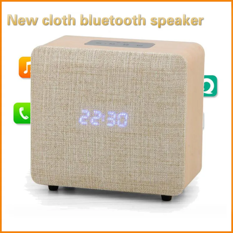 

Output 5W Retro Wooden Mobile Phone Outdoor Multi-function Mini Portable Bluetooth Audio High Quality LED Alarm Clock